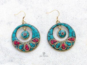 BdOD26 Boucles d’Oreille Tibétaines
