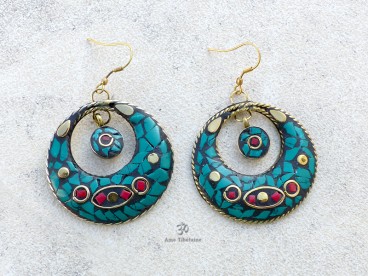 BdOD30 Boucles d’Oreille Tibétaines