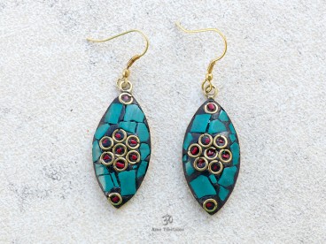 BdOD51 Boucles d’Oreille Tibétaines