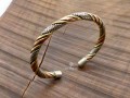 BRD398 Bracelet Tibétain Métal Argenté Cuivre Laiton