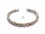 BRD398 Bracelet Tibétain Métal Argenté Cuivre Laiton