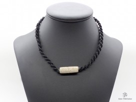 CD141 Collier Tibétain Mantra Yeux de Bouddha