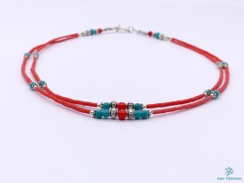 CD105 Collier Tibétain 49 cm
