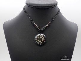 CD162 Collier Tibétain Mantra Noeud Sans Fin