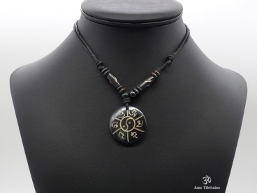 CD162 Collier Tibétain Mantra Noeud Sans Fin