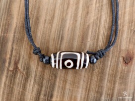 CD165 Collier Tibétain Perle Dzi