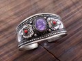 BRD256 Bracelet Tibétain Amethyste