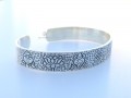 BRA77 Bracelet Tibétain Argent Massif Signes Auspicieux