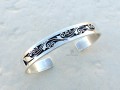 BRA78 Bracelet Tibétain Argent Massif
