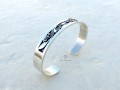 BRA78 Bracelet Tibétain Argent Massif