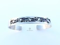 BRA78 Bracelet Tibétain Argent Massif