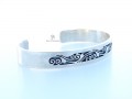 BRA78 Bracelet Tibétain Argent Massif