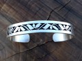 BRA79 Bracelet Tibétain Argent Massif
