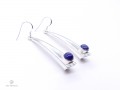 BdOA92 Boucles d’Oreille Tibétaines Argent Massif Lapis Lazuli