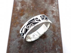 BA16 Bague Argent Massif Tibet