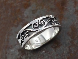 BA17 Bague Argent Massif Tibétain