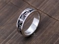 BA251. Bague Tibétaine en Argent Massif