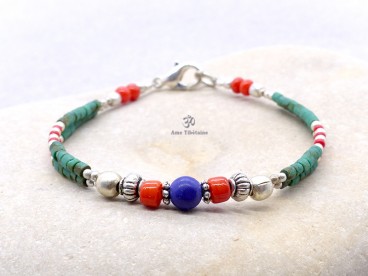 BRD334 Bracelet Tibétain 18 cm