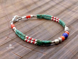 BRD334 Bracelet Tibétain 18 cm
