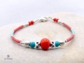 BRD402 Bracelet Tibétain 17,5 cm