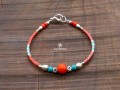 BRD401 Bracelet Tibétain 17,5 cm