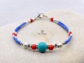 BRD404 Bracelet Tibétain 18,5 cm