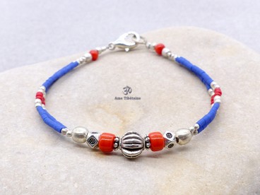 BRD405 Bracelet Tibétain 18 cm