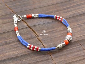 BRD406 Bracelet Tibétain 17,5 cm