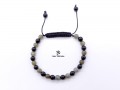 BrMala276 Bracelet Onyx Labradorite