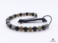 BrMala276 Bracelet Onyx Labradorite