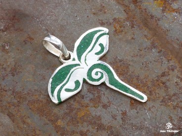 PA139 Pendentif Argent Massif Yeux de Bouddha