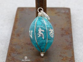 PA236 Pendentif Argent Massif Mantra Om Mani Padme Hum