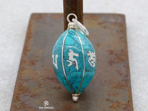 PA236 Pendentif Argent Massif Mantra Om Mani Padme Hum
