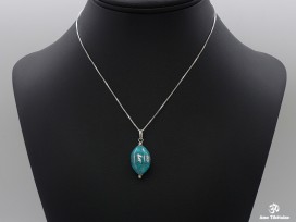 PA236 Pendentif Argent Massif Mantra Om Mani Padme Hum