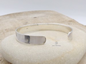 BRA56 Bracelet Tibétain Argent Massif Mantra Bouddhiste