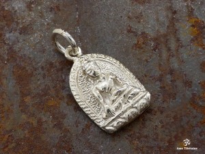 PA26 Pendentif Argent Massif Bouddha