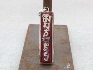 PA37 Pendentif Argent Massif Mantra Om Mani Padme Hum