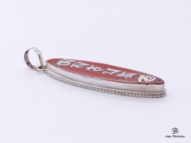 PA38 Pendentif Argent Massif Mantra Om Mani Padme Hum