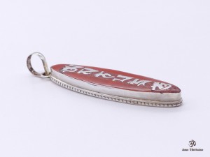 PA38 Pendentif Argent Massif Mantra Om Mani Padme Hum