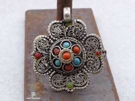 PD70 Pendentif Tibétain Mandala 