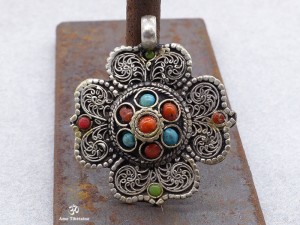 PD70 Pendentif Tibétain Mandala 