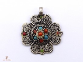 PD70 Pendentif Tibétain Mandala 