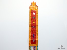 BB57 Bannière Tibétaine Mantra Om Mani Padme Hum