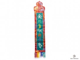 BB78 Bannière Tibétaine Mantra Om Mani Padme Hum