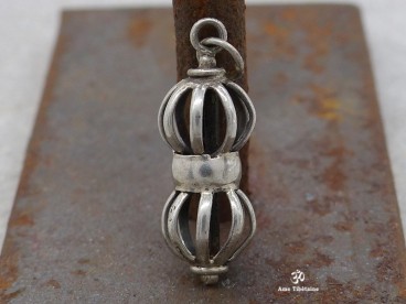 PA66 Pendentif Argent Massif Dorje Vajra