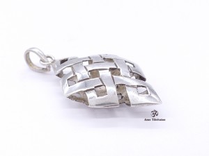 PA348 Pendentif Argent Massif Nœud Sans Fin