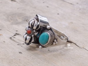 BA214 Bague Argent Massif Dorje Vajra