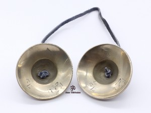 Cymbale5 Cymbale ou Tingsha Tibétaine Signes Auspicieux du Bouddhsime