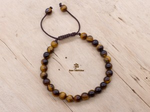 BrMala272 Bracelet Mala Oeil de Tigre
