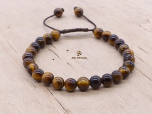 BrMala272 Bracelet Mala Oeil de Tigre